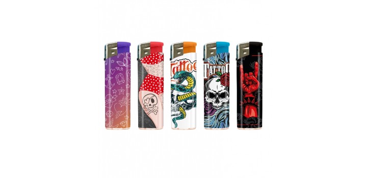 50 ACCENDINI ATOMIC MAXI F11 PIEZO RICAR.TATTOO