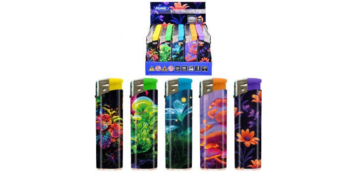 50 ACCENDINI ATOMIC MAXI F11 PIEZO RICAR.FIORI LUMINESCENTI
