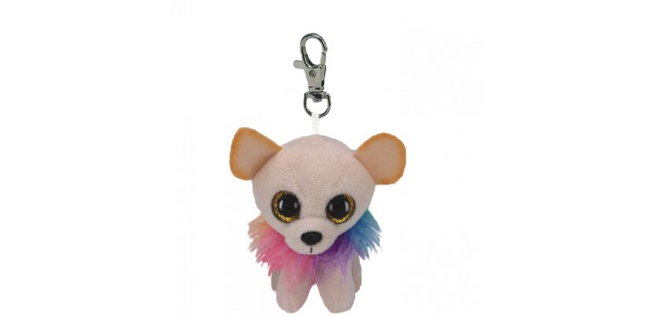 PORTA CHIAVI PELOUCHES TY BEANIE BOOS CLIPS 9cm CHEWEY