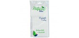 15 COLTELLI BIODEGeCOMPO BIANCO BIBO NAT.