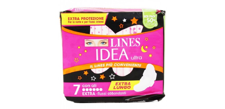 LINES IDEA ULTRA ALI FLUSSO ABBONDANTI x7pz ROSA