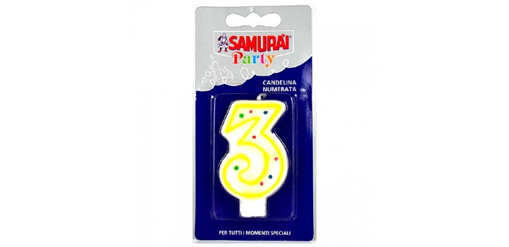 CANDELA COMPLEANNO SAMURAI n.3