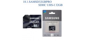 SDHC UHS-I 32GB CLASSE 10 R80MBps W40MBps SAMSUNG