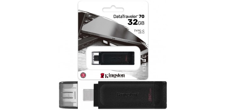 PENDRIVE TYPE-C 3.2 DATATRAVELER 70 32GB KINGSTON