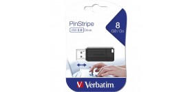 CHIAVETTA USB 2.0/3.0 VERBATIM PINSTRIPE 8GB TSI