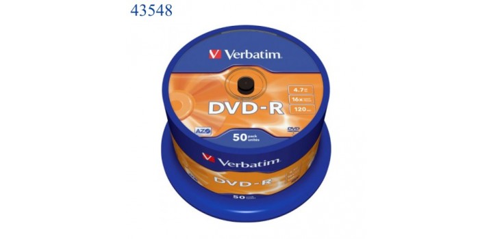 50 DVD-R VERBATIM 4.7GB 16x 120min. campana