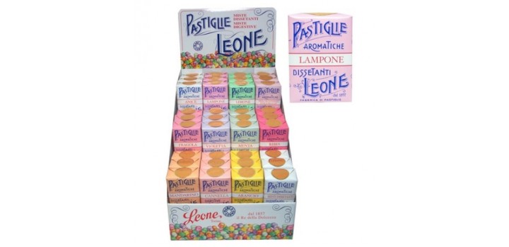 ESPOSITORE LEONE PASTIGLIE MISTE DISSETANTI 30gr 36pz