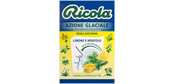 RICOLA ASTUCCIO AZ.GL.LIMONE E MENTOLO S/Z 50gr 20pz