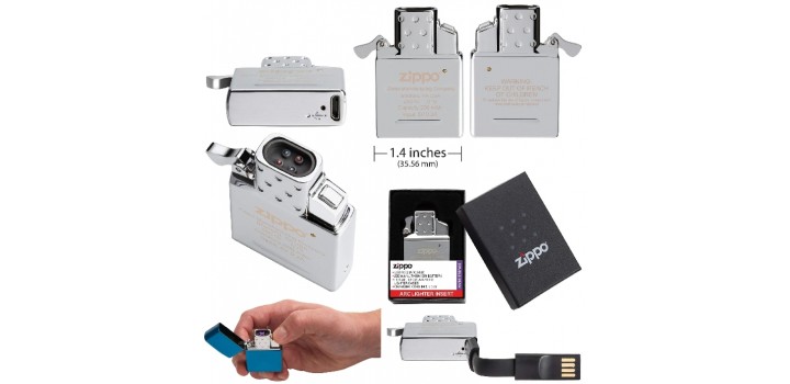 1 INSERTO PER ACCENDINI ZIPPO ORIGINALE RICARICABILE ARC