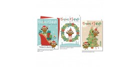 1 BIGLIETTO NATALE 11x17 CHRISTMAS CLASSIC STYLE 3s.