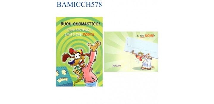 1 BIGLIETTO ONOMASTICO SMILE 1s. CH578