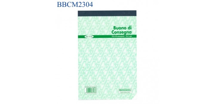 BLOCCO BUONI CONSEGNA 15x22,5 - 33 moduli 3 copie