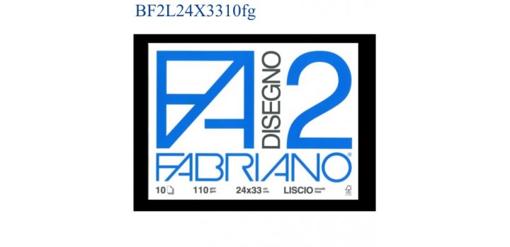 BLOCCO FABRIANO F2 LISCIO 24x33mm 110gr 10fg