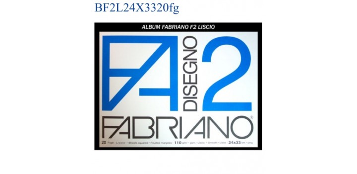 ALBUM FABRIANO F2 LISCIO ANGOLI 24x33mm 110gr 20fg