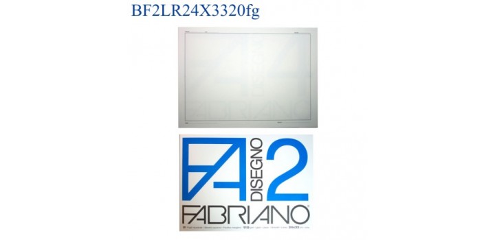 BLOCCO FABRIANO F2 RIQUADRATO LISCIO 24x33mm 110gr 20fg