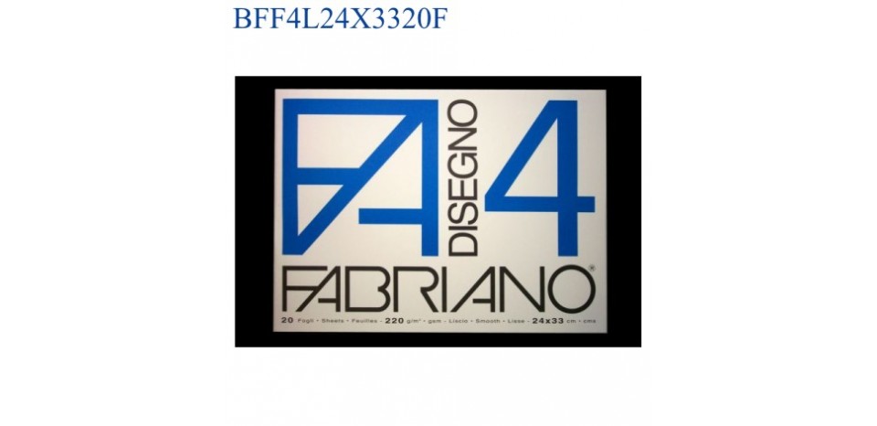 BLOCCO FABRIANO F4 LISCIO 24x33mm 220gr 20fg