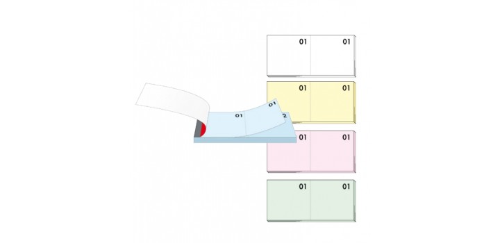 10 BLOCCHI NUMERATI DA 1 A 100 COLORI ASSORTITI 13x6cm