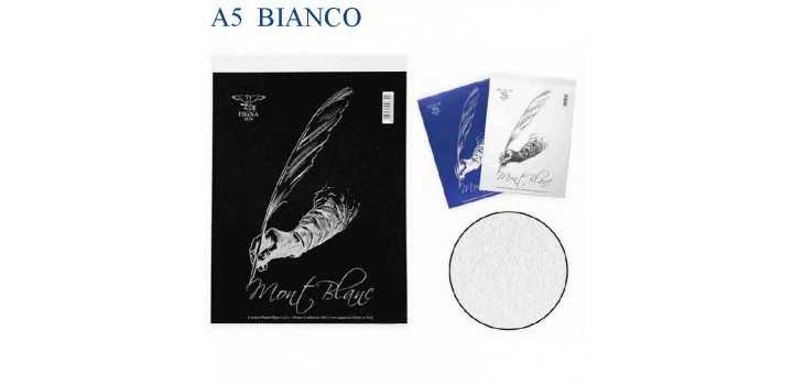 10 BLOC NOTES 15x21 A5 60gr 70fg BIANCO PIGNA MONT BLANC