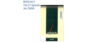 10 BLOC NOTES SPIRALE ARISTON 10x15 A6 5MM 60fg BLASETTI1086