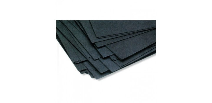 25 CARTONCINI BRISTOL LISCI 50x70cm 200gr NERO