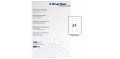 2400 ETICHETTE BIANCHE 70x37mm in fogli A4/24 STARLINE