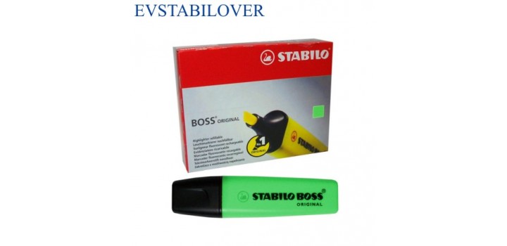 1 EVIDENZIATORE STABILO BOSS VERDE