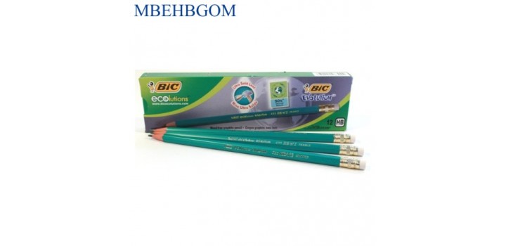 12 MATITE BIC ECO EVOLUTION HB C/GOMMA