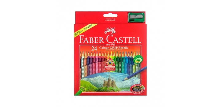 24 MATITE COLORATE+1 TEMPERINO FABER CASTELL