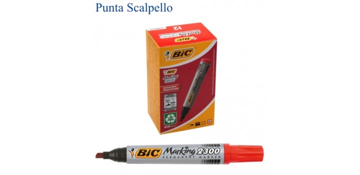 PENNARELLO BIC MARKER PERMANENT 2300 P.SCALPELLO ROSSO