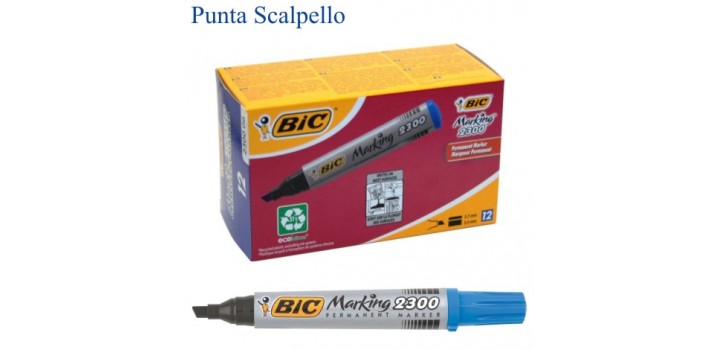 PENNARELLO BIC MARKER PERMANENT 2300 P.SCALPELLO BLU