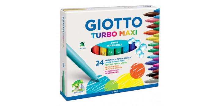 24 PENNARELLI FILA GIOTTO TURBO MAXI 1-3mm