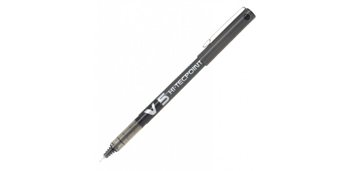 12 ROLLER PILOT HI-TECPOINT V5 0.5mm FINE NERO