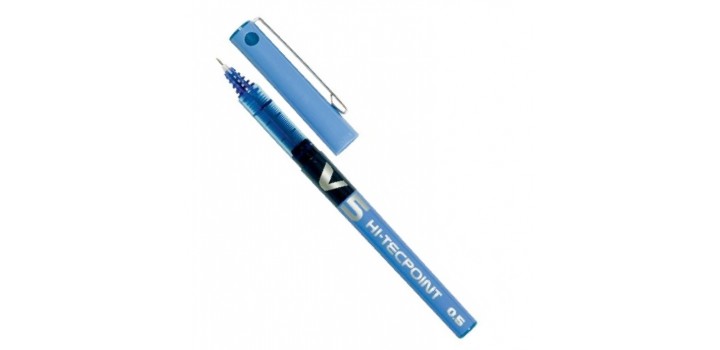 12 ROLLER PILOT HI-TECPOINT V5 0.5mm FINE BLU