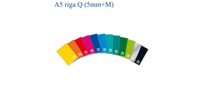 10 QUADERNI A5 15X21 BLASETTI ONE COLOR 42fg riga Q(5MM+MAR)