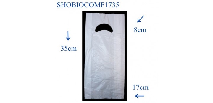 SHOPPER BIOCOMPOSTABILI FAGIOLO 17+4+4x35cm(592pz ca)5KG