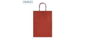 1 SHOPPER CARTA C/CORD.ALLEGRA ROSSO 14x9x20 KRAFT