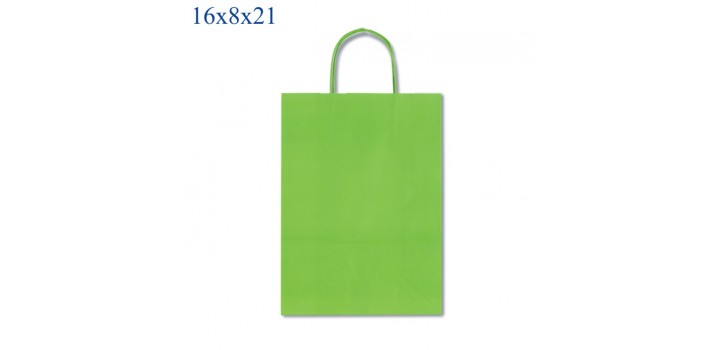 1 SHOPPER CARTA C/CORD.ALLEGRA VERDE 16x8x21