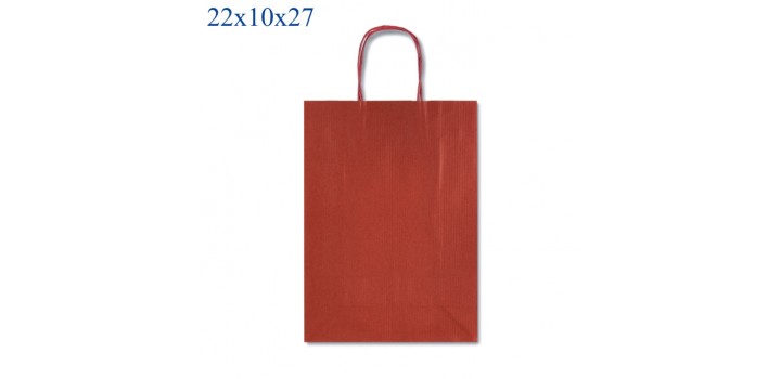 1 SHOPPER CARTA C/CORD.ALLEGRA ROSSO 22x10x27