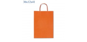 1 SHOPPER CARTA C/CORD.ALLEGRA ARANCIONE 36x12x41