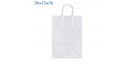 1 SHOPPER CARTA C/CORDONCINO NEUTRO BIANCO 26x12x36