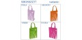 SHOPPER TESSUTO METALLIZZATA 37x40x7,5 4col.