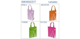 SHOPPER TESSUTO METALLIZZATA 37x40x7,5 4col.