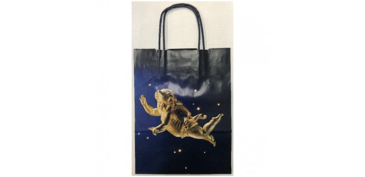 1 SHOPPER CARTA C/CORD.ALLEGRA NATALE ANGELO22x10x29 OFFERTA