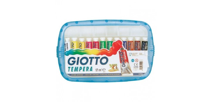 GIOTTO 12 TUBETTI TEMPERA 12ML ASSORTITO